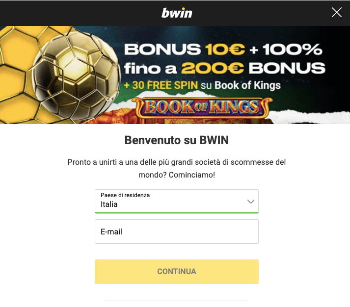 Bwin Registrazione