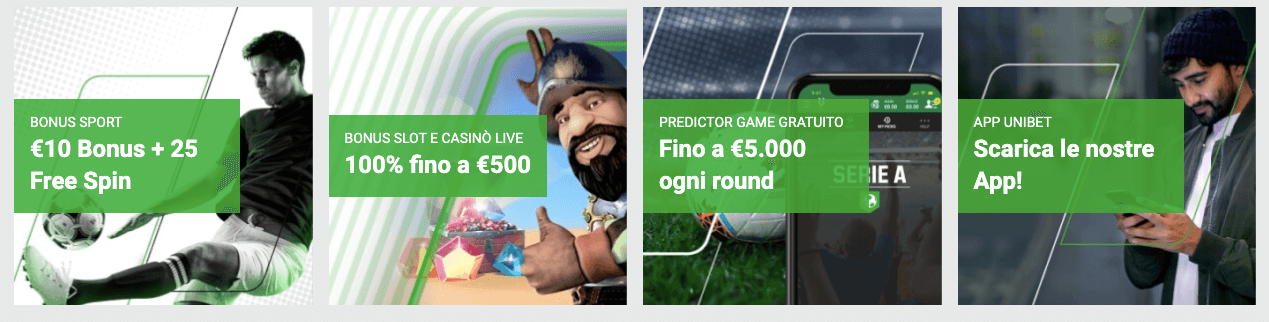 Unibet Bonus Benvenuto