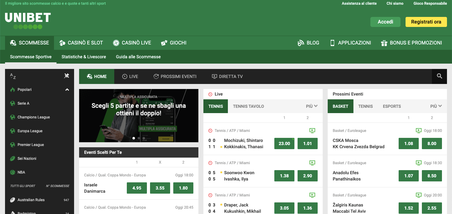 Unibet Home