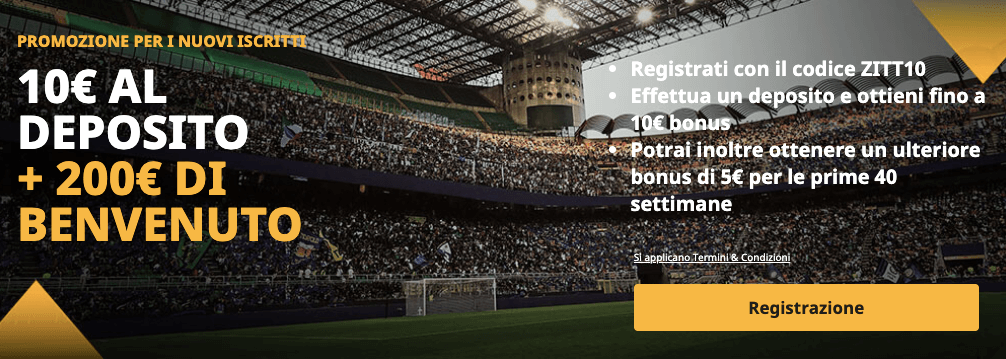 Betfair Bonus Benvenuto