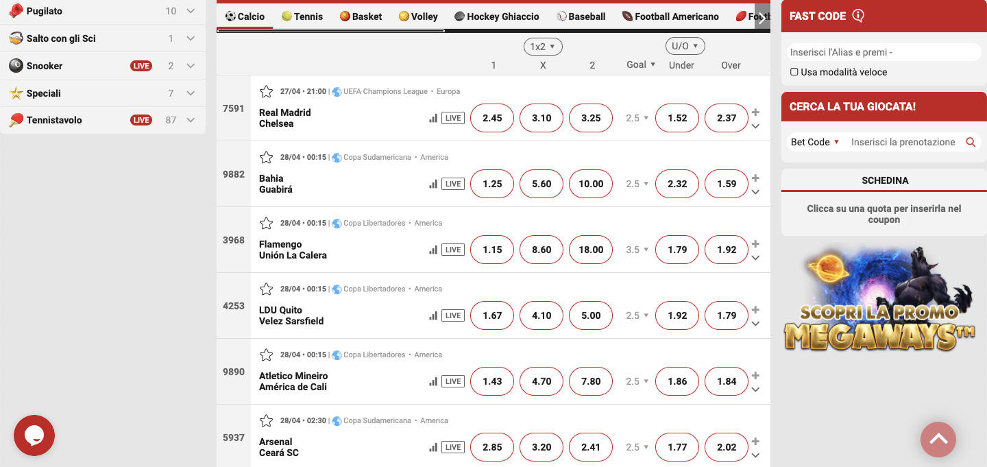 Fastbet Scommesse