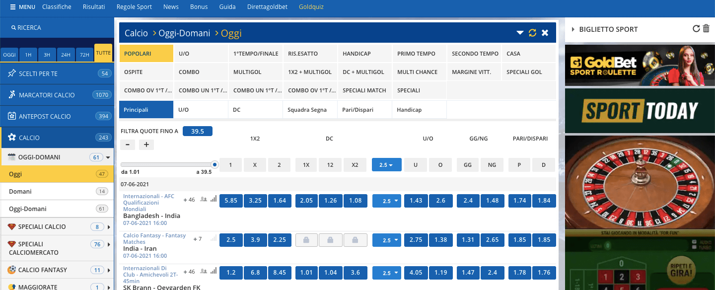 Goldbet Scommesse