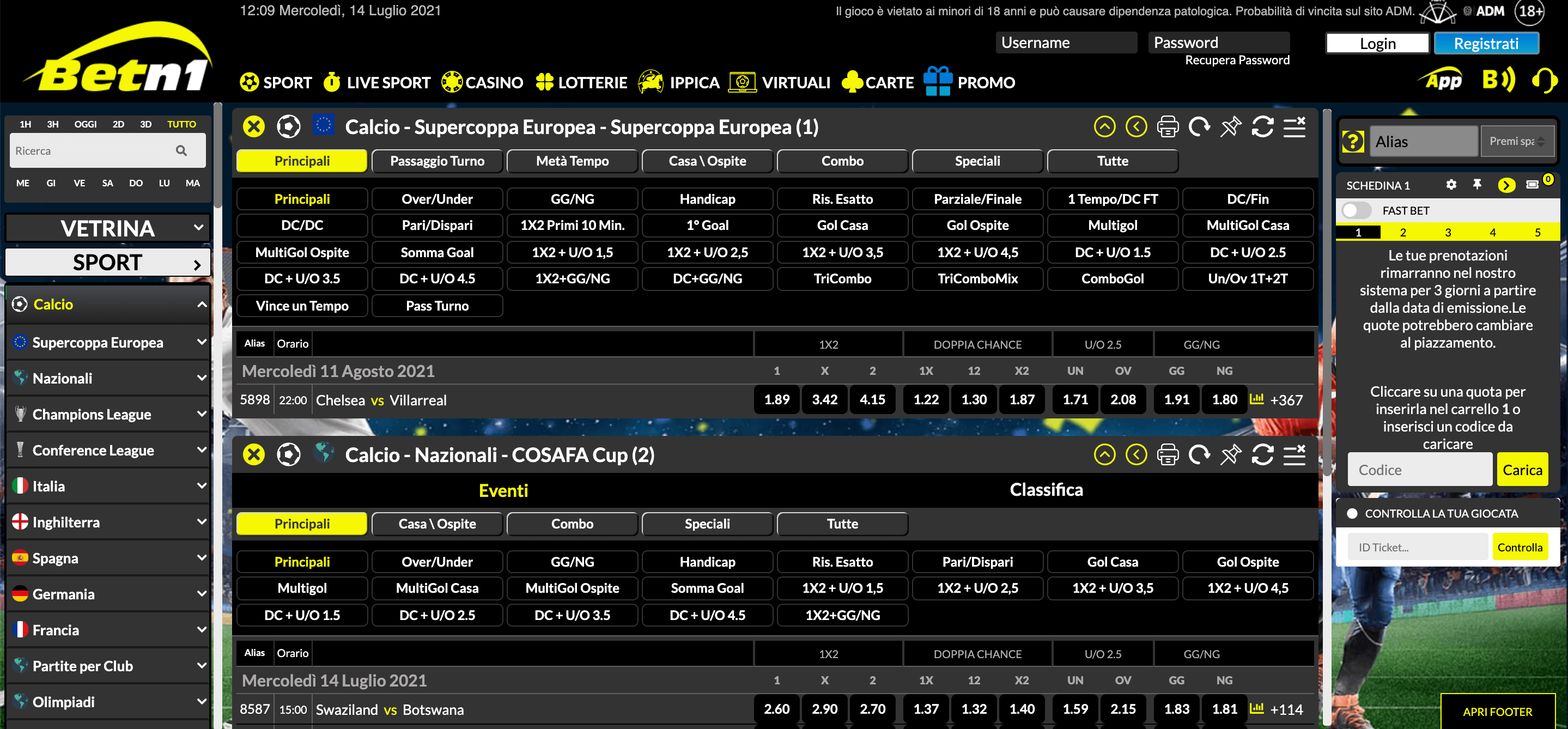 Betn1 Scommesse