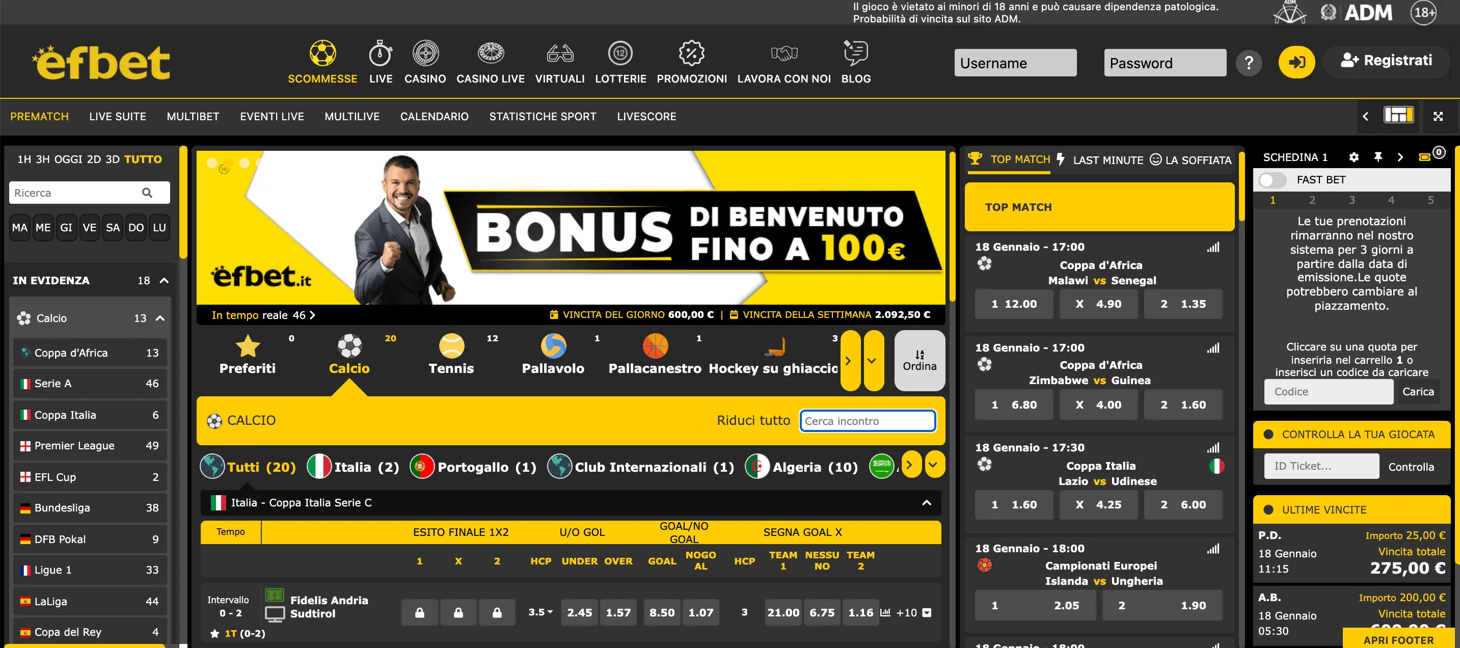 Efbet » Miglior Bookmakers in Italia → Recensioni, Bonus e Quote